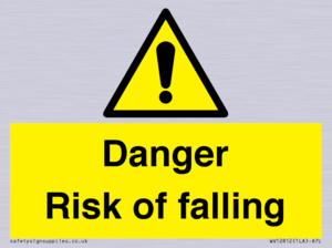 Danger Risk of falling